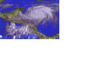Hurricane Mitch approaching Honduras in 1998 (Image: NASA) 