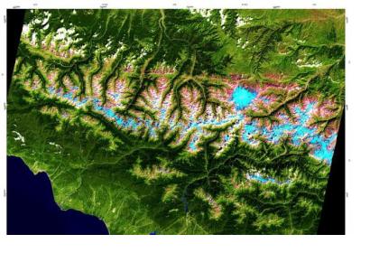 BaseVue 2013 uses Landsat 8 scenes ranging from April 2013 to June 2014. This one was captured by Landsat 8 in March 2014 (Image: NASA)