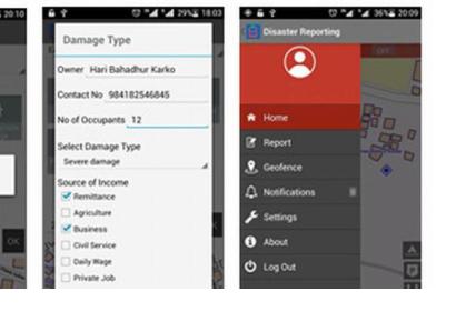 “Disaster Reporting” app is now freely available in Google Play (Image: ICIMOD)