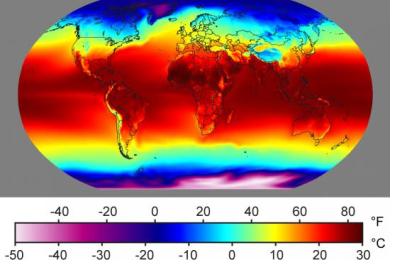 Temperature forecasts under different greenhouse emission scenarios.(Image: Wikipedia)