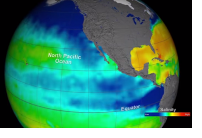 The Aquarius instrument aboard the Aquarius/SAC-D spacecraft was measuring global sea surface salinity (Image: NASA) 