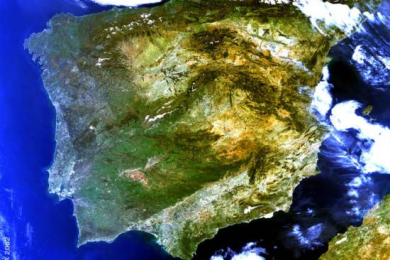 Iberian Peninsula satellite image (Image: ESA)