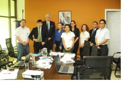 Representatives of Ministries and UN-SPIDER during the Expert Mission to El Salvador