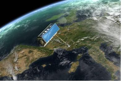 TerraSAR-X satellite monitoring Europe (Image: ESA)