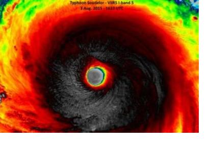 I-Band image of the storm provided by VIIRS instrument (Image: NASA)