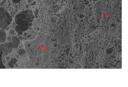 Image by the satellite TerraSAR-X showing two vessels trapped in the Antarctic