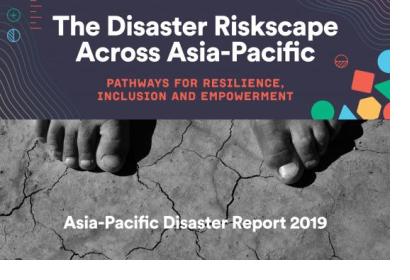 Cover of the Asia-Pacific Disaster Report 2019.