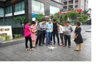 Participants of the UN-SPIDER TAM follow up mission in Viet Nam. Image: UN-SPIDER