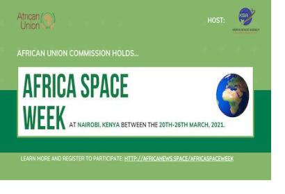 Banner for the Africa Space Week. Image: Space in Africa.