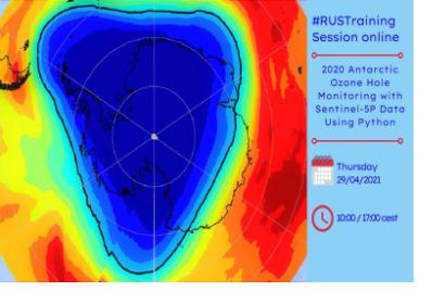 Banner for the Ozone Hole Monitoring Training. Image: Copernicus RUS