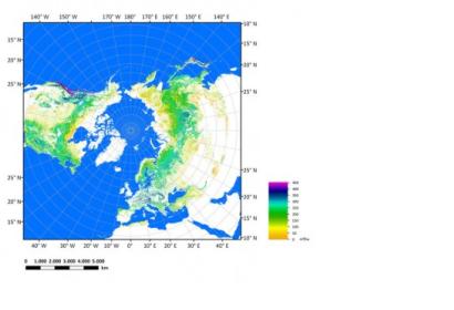 The European Space Agency’s (ESA) Envisat satellite helps scanning the North