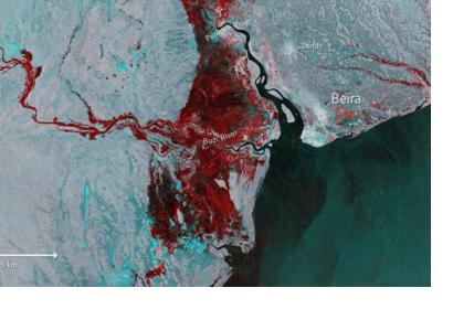 Floods imaged by Copernicus Sentinel-1.