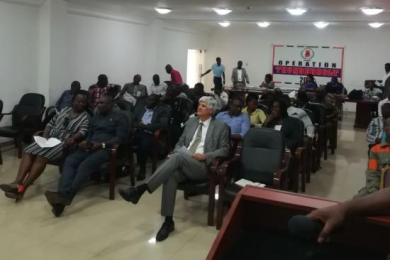 Participants at the UN-SPIDER Institutional Strengthening Mission in Ghana, October 2018.