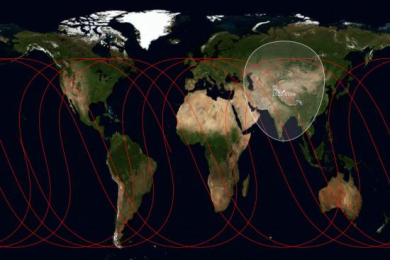 Ground track of BeiDou 2012 (Image: NASA/ Secretlondon)