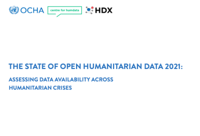 Cover of The State of Open Humanitarian Data 2021 report. Image: UN OCHA.