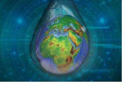 Artwork for Hydrospace-GEOGloWS 2021. Image: ESA. Artwork for Hydrospace-GEOGloWS 2021. Image: ESA.