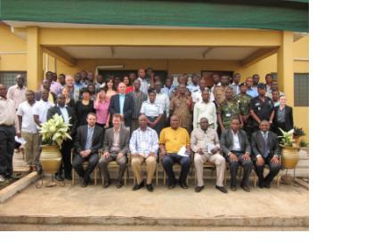 Participants of the UN-SPIDER Technical Advisory Mission to Ghana