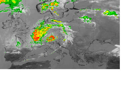 Devastating floods in western Europe ©EUMETSAT 2021