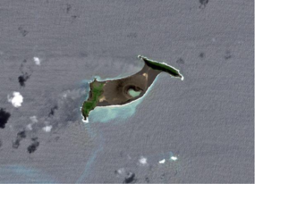 Hunga-Tonga-Hunga-Ha’apai volcano. Image Credit: Maxar