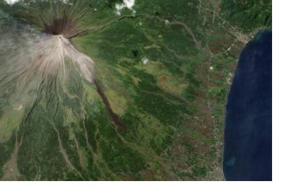 Mount Mayon in December 2009