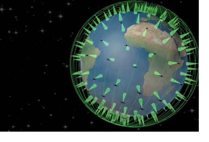 FireSat will consist of a network of more than 200 thermal infrared imaging sensors loaded in a network of satellites to detect wildfires (Imagery: Quadra Pi R2E).