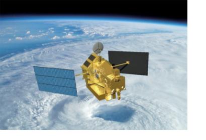 Artist Rendition of TRMM Satellite 