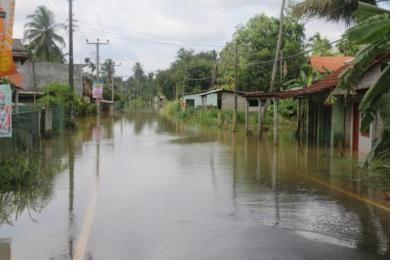 Kelani river during floods in Sri Lanka, May 2017