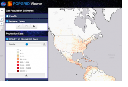 SEDAC POPGRID Viewer. Image: NASA