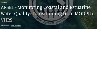 ARSET Monitoring Coastal and Estuarine Water Quality training course 