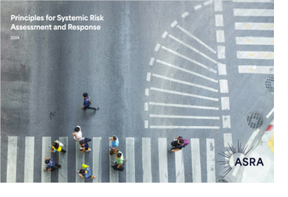 Image of the front page for ASRA's Principles for Systemic Risk Assessment and Response document