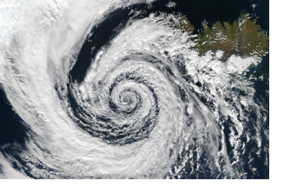 Cyclone Roanu batters India and Bangladesh. Image courtesy of Jacques Descloitres, MODIS Rapid Response Team, NASA/GSFC