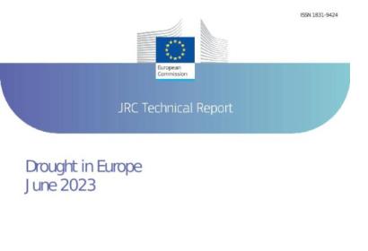 JRC Report Drought in Europe June 2023