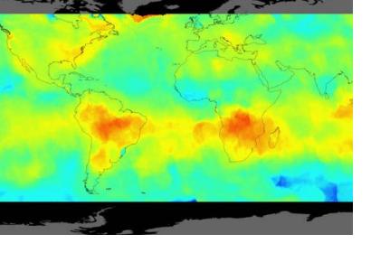 OCO-2 measurment from 2014. Image: NASA