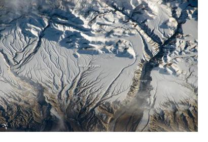 Himalaya space photograph. Image: NASA