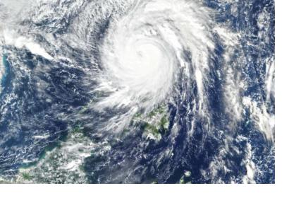 Typhoon Vamco on November 11, a few hours before making landfall on the Philippines. Image: NASA.