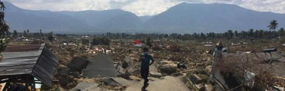 In September 2018, an earthquake and tsunami hit the island of Sulawesi in Indonesia, leaving thousands dead and injured. Image: European Union 2018 / CC BY-NC-ND 2.0.
