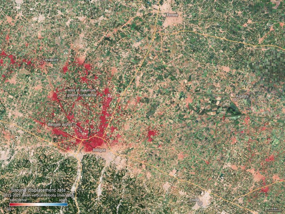 Subsidence Patterns Bologna