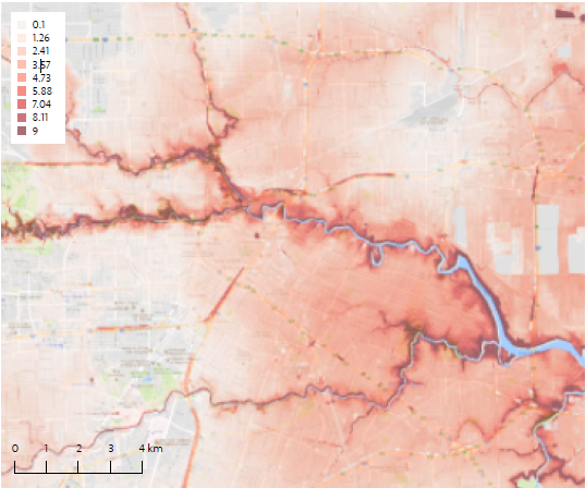 Actual flood maps